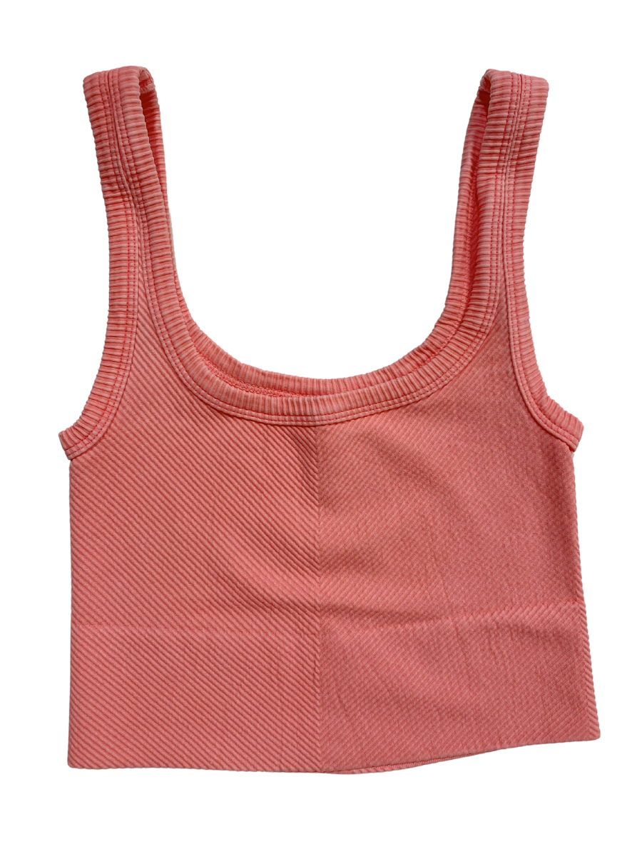 CHEVRON CROPPED BOXY TANKS