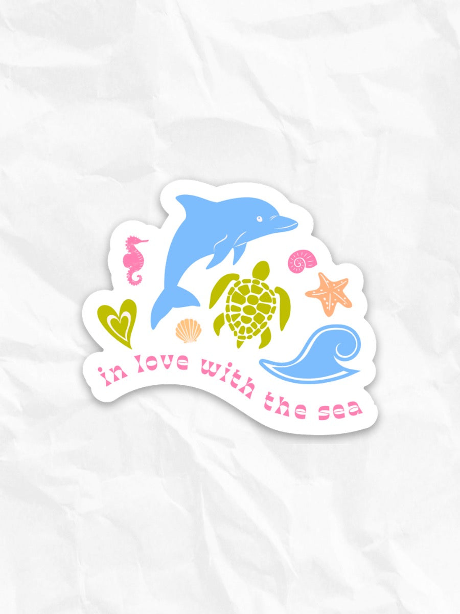 IN LOVE WITH THE SEA STICKER