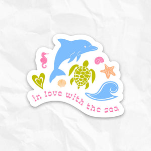IN LOVE WITH THE SEA STICKER
