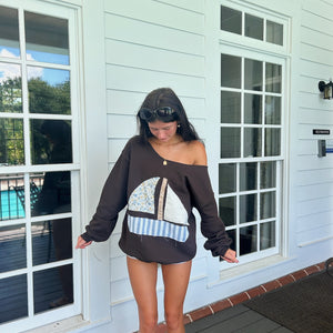 PREORDER PATCHWORK SAILBOAT SWEATSHIRT