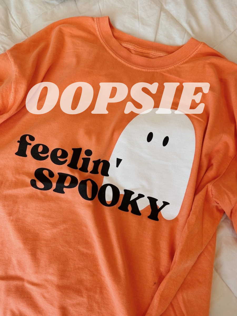 OOPSIE- ORANGE FEELIN' SPOOKY TEE