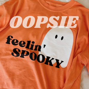 OOPSIE- ORANGE FEELIN' SPOOKY TEE