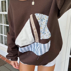 PREORDER PATCHWORK SAILBOAT SWEATSHIRT