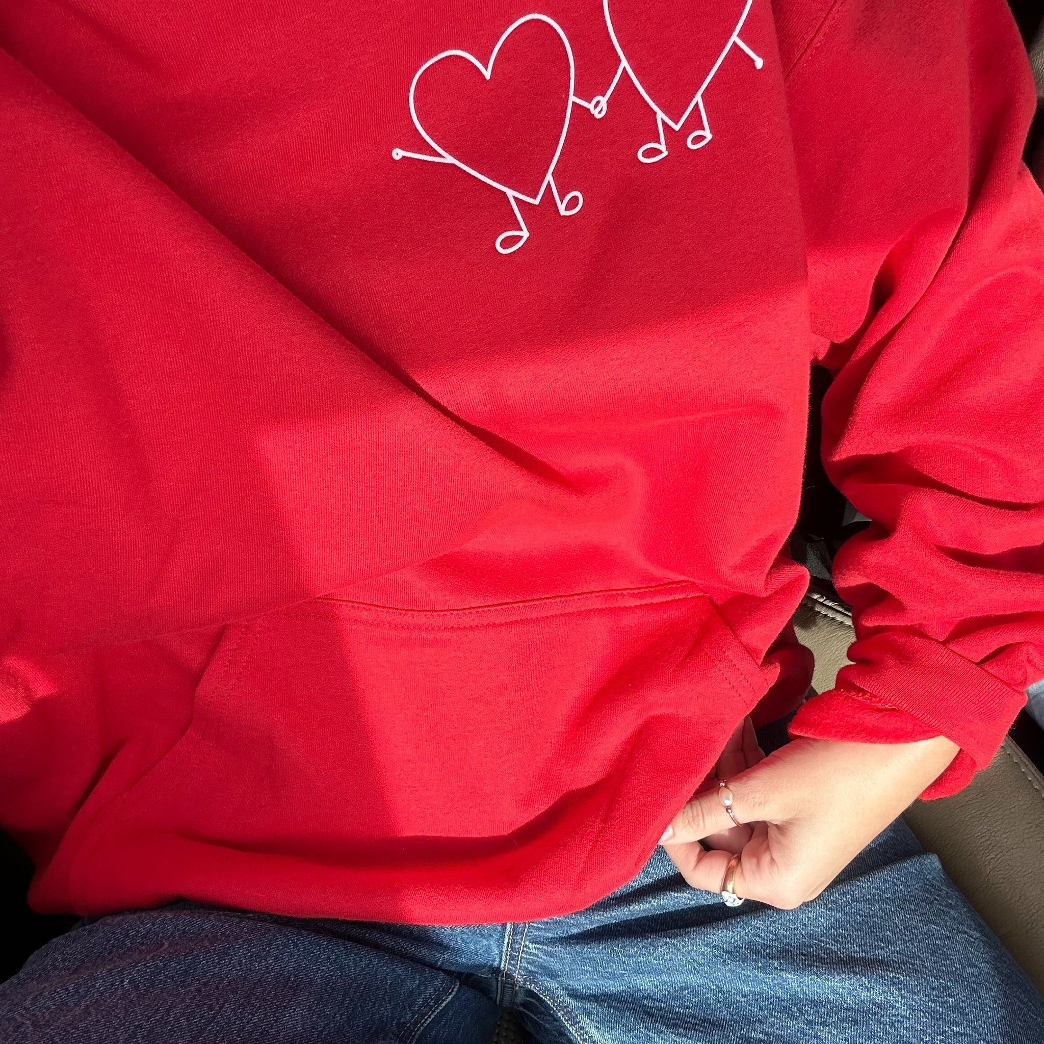 RED HEART HOODIE