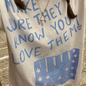 BLUE LOVE THEM TEE