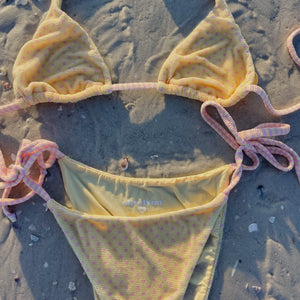 ITSY BITSY YELLOW POLKA DOT BIKINI BOTTOM
