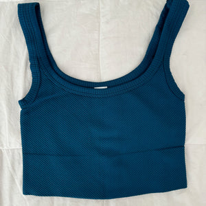 CHEVRON CROPPED BOXY TANK