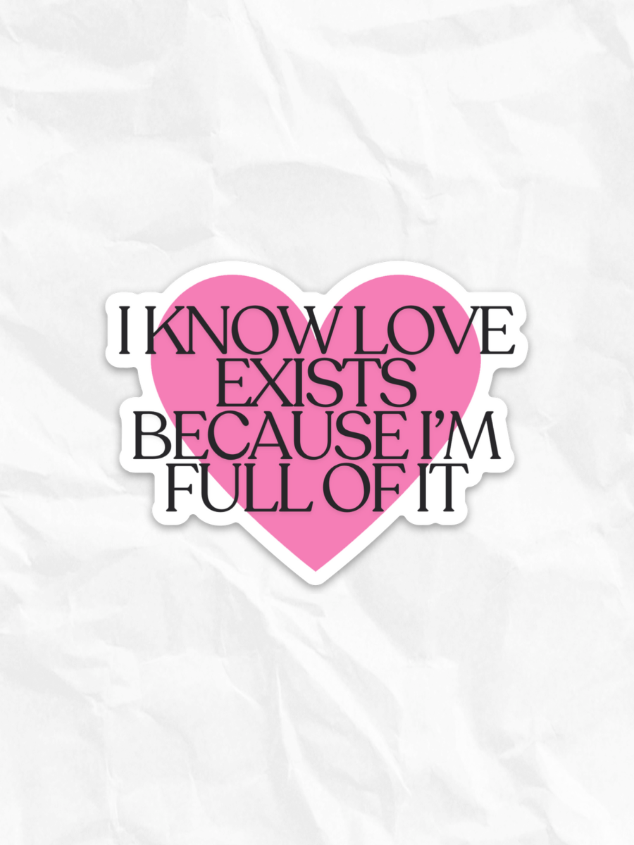 LOVE EXISTS STICKER – Olive Lynn
