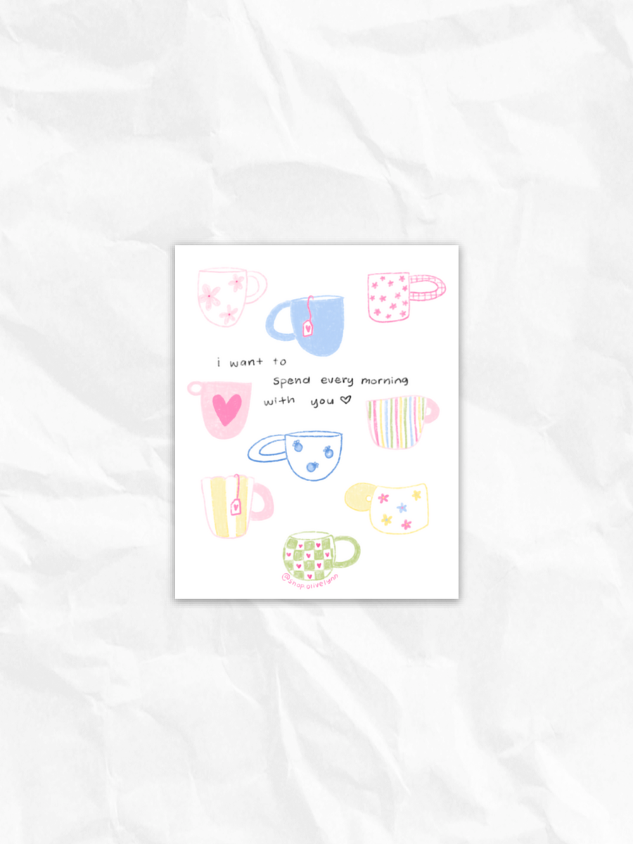 MORNING MUG STICKER