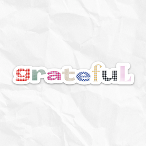 GRATEFUL SCRAPBOOK STICKER