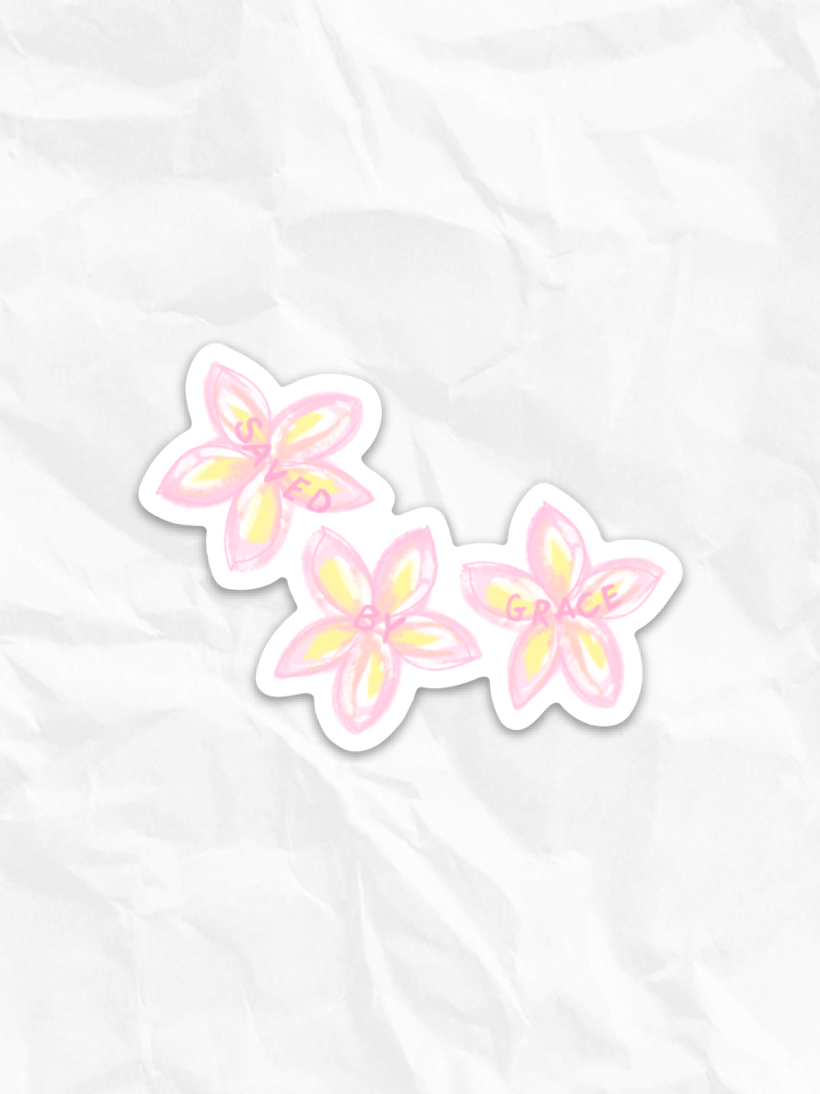 SAVED BY GRACE STICKER