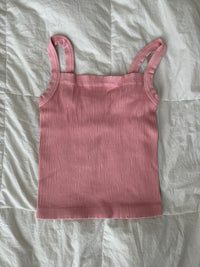SQUARE NECK RIBBED TANK