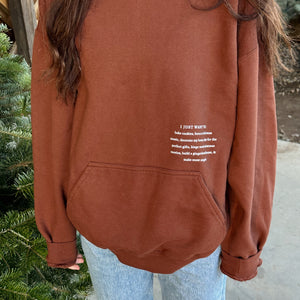 CHRISTMAS BUCKET LIST HOODIE