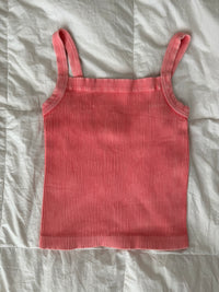 SQUARE NECK RIBBED TANK