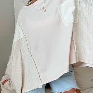 CREAM PATCH POCKET TOP