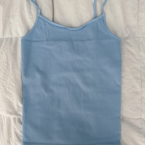 RIBBED CAMISOLE LONG TANK