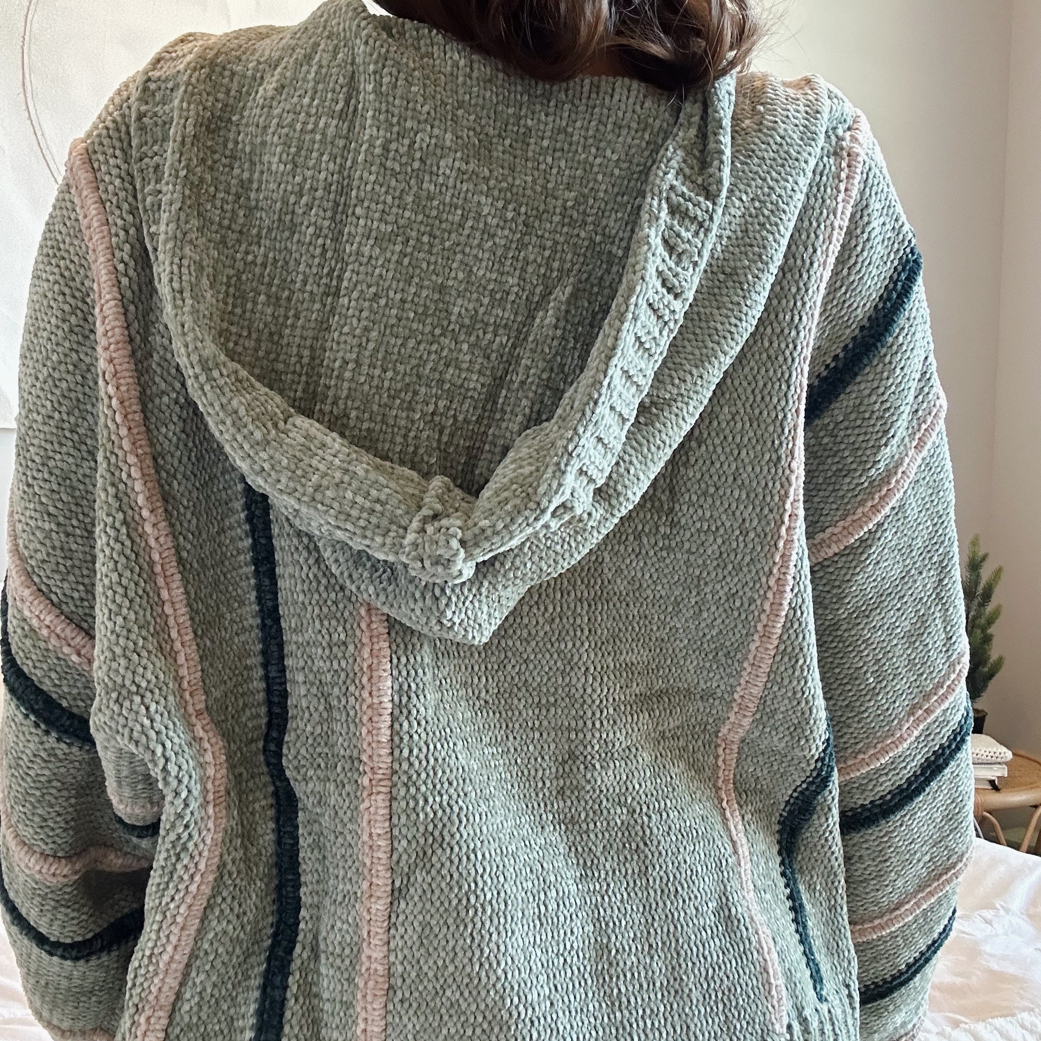 CHENILLE CARDIGAN SWEATER