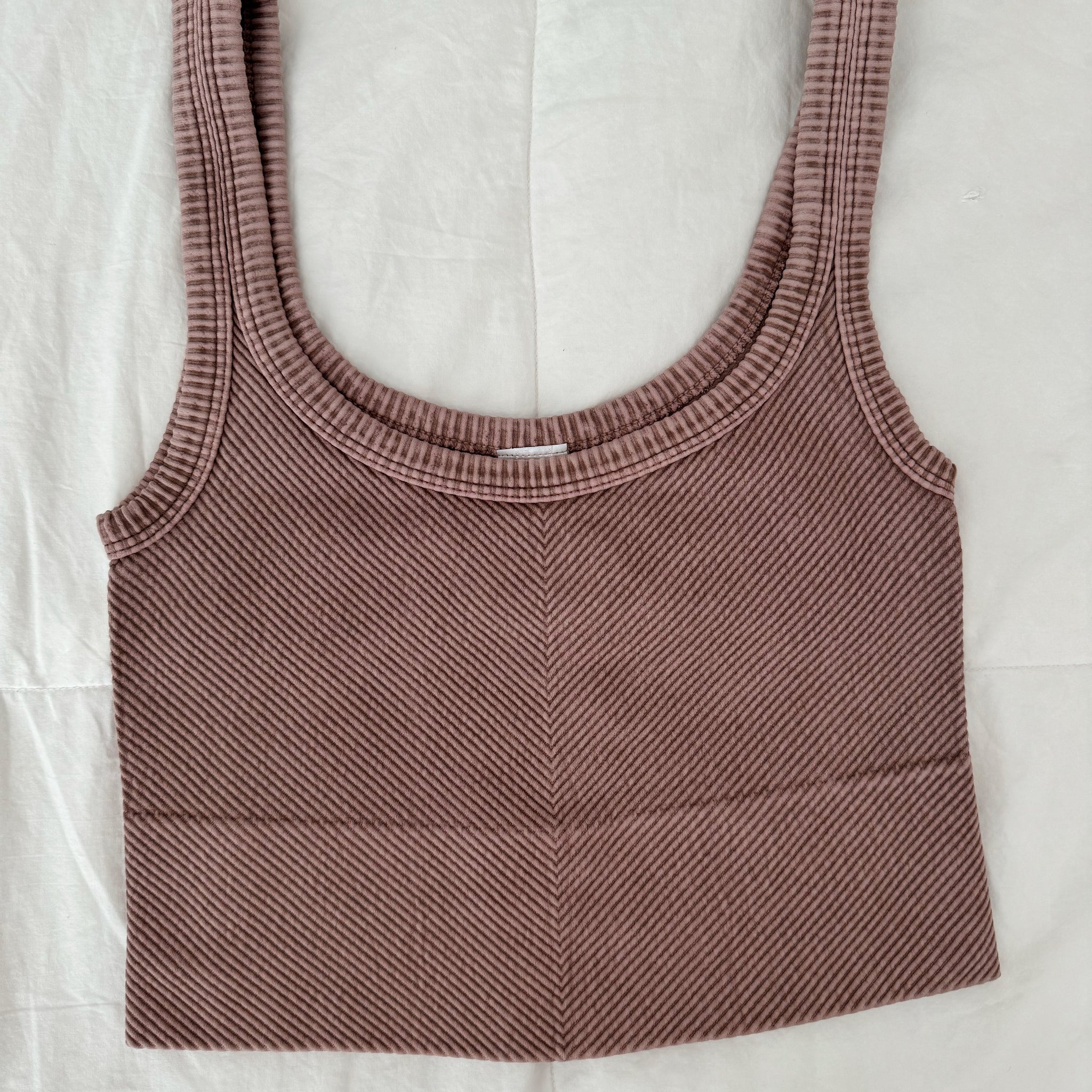 CHEVRON CROPPED BOXY TANK