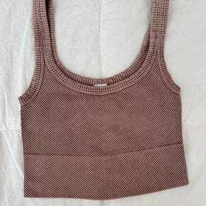 CHEVRON CROPPED BOXY TANK