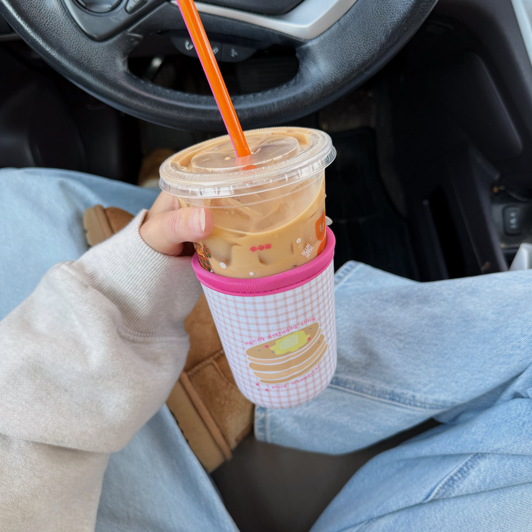 PANCAKE ICED COFFEE COOZIE
