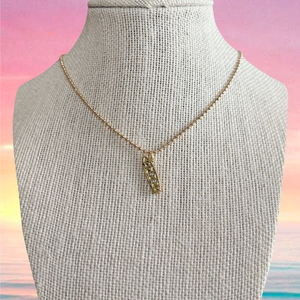 GOLD SURFBOARD NECKLACE