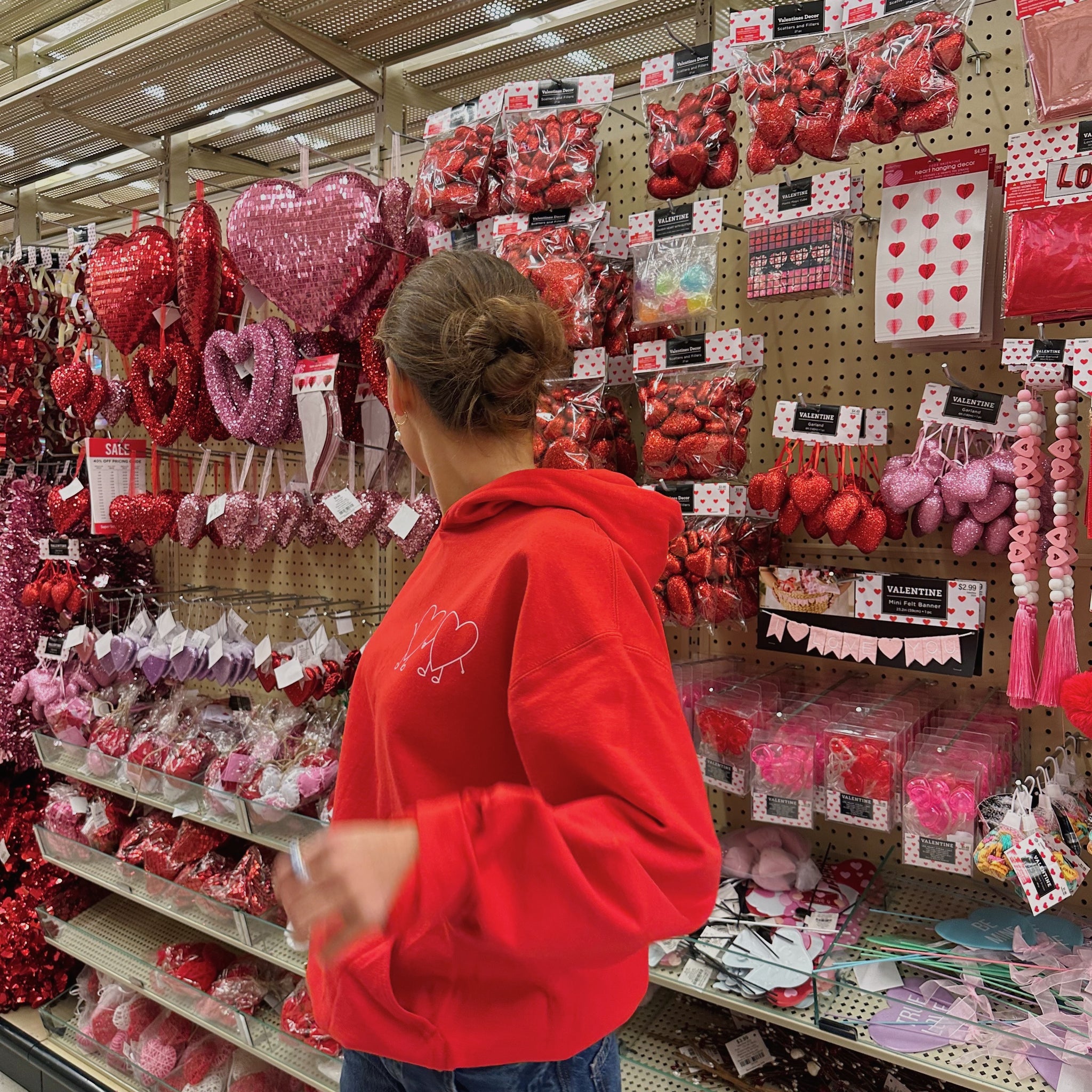 RED HEART HOODIE