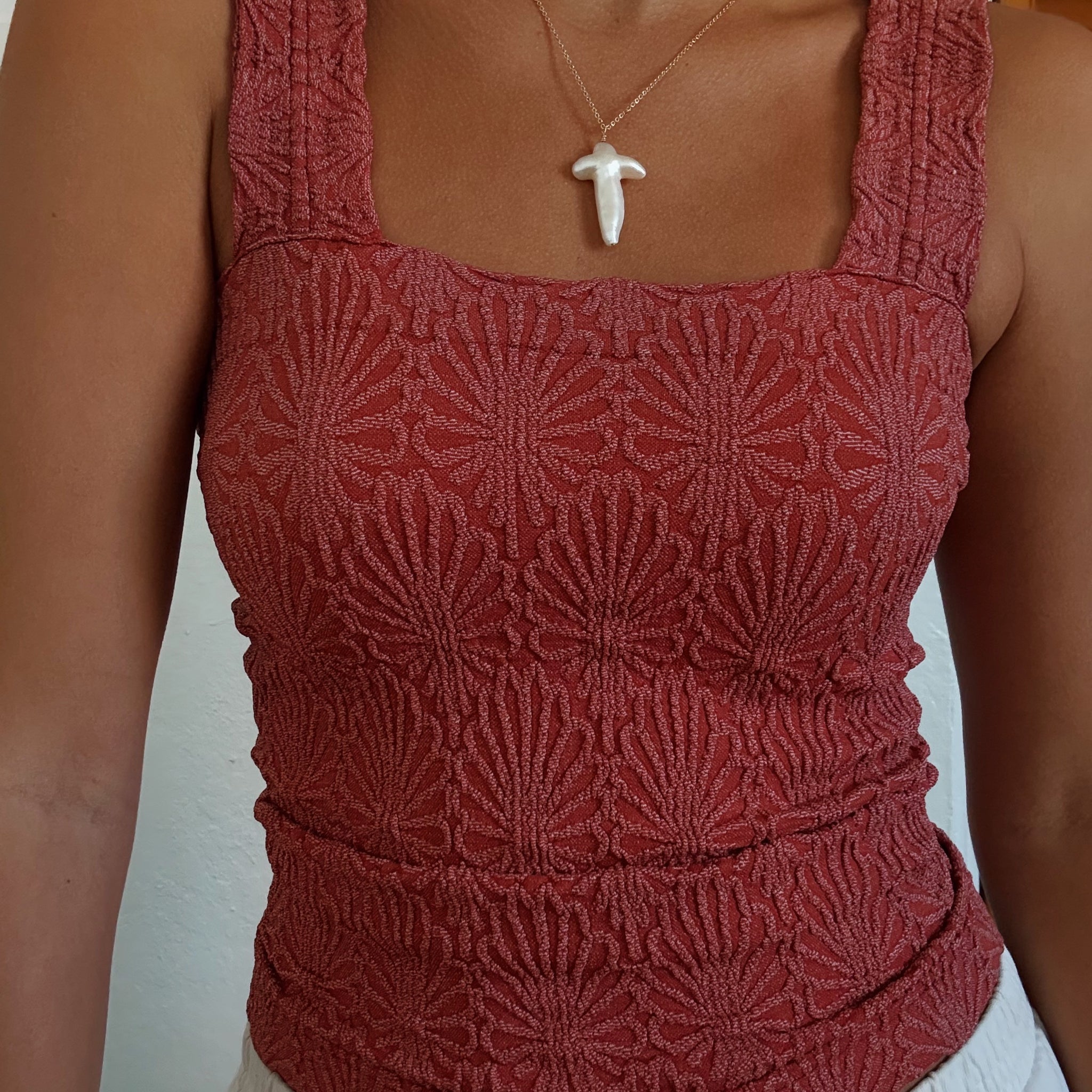 LACE TEXTURED TANKS