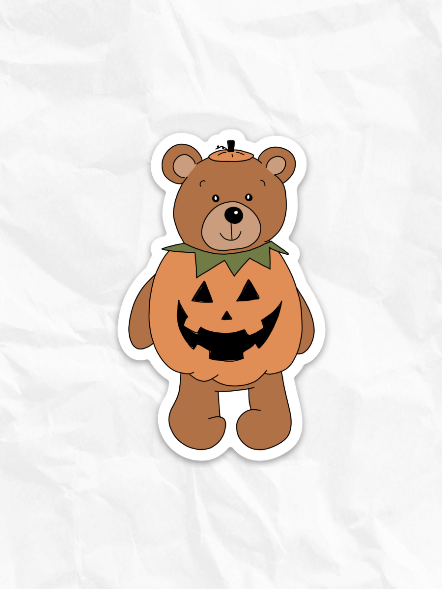 PUMPKIN BEAR STICKER