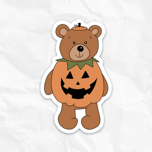 PUMPKIN BEAR STICKER