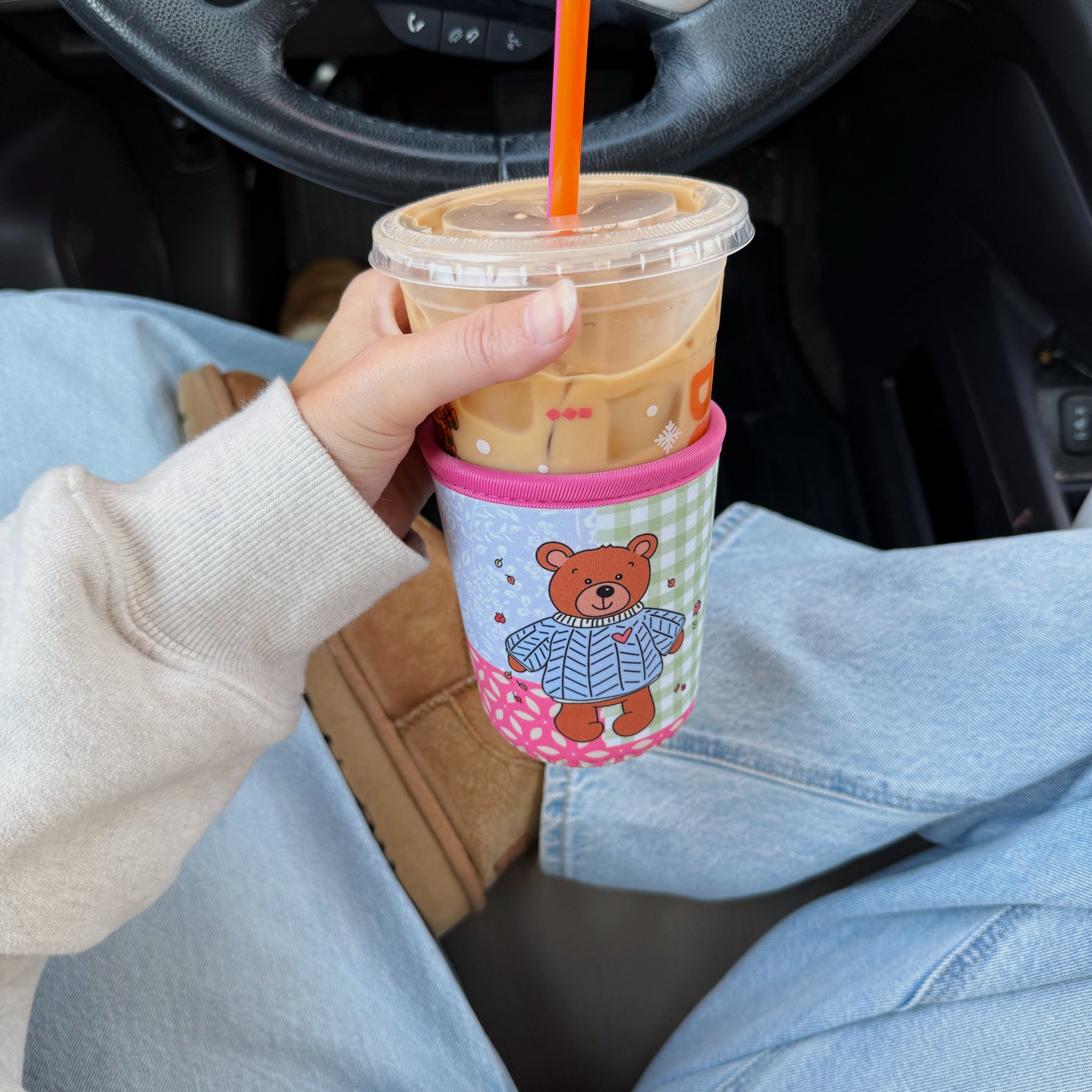 SWEATER BEAR ICED COFFEE COOZIE