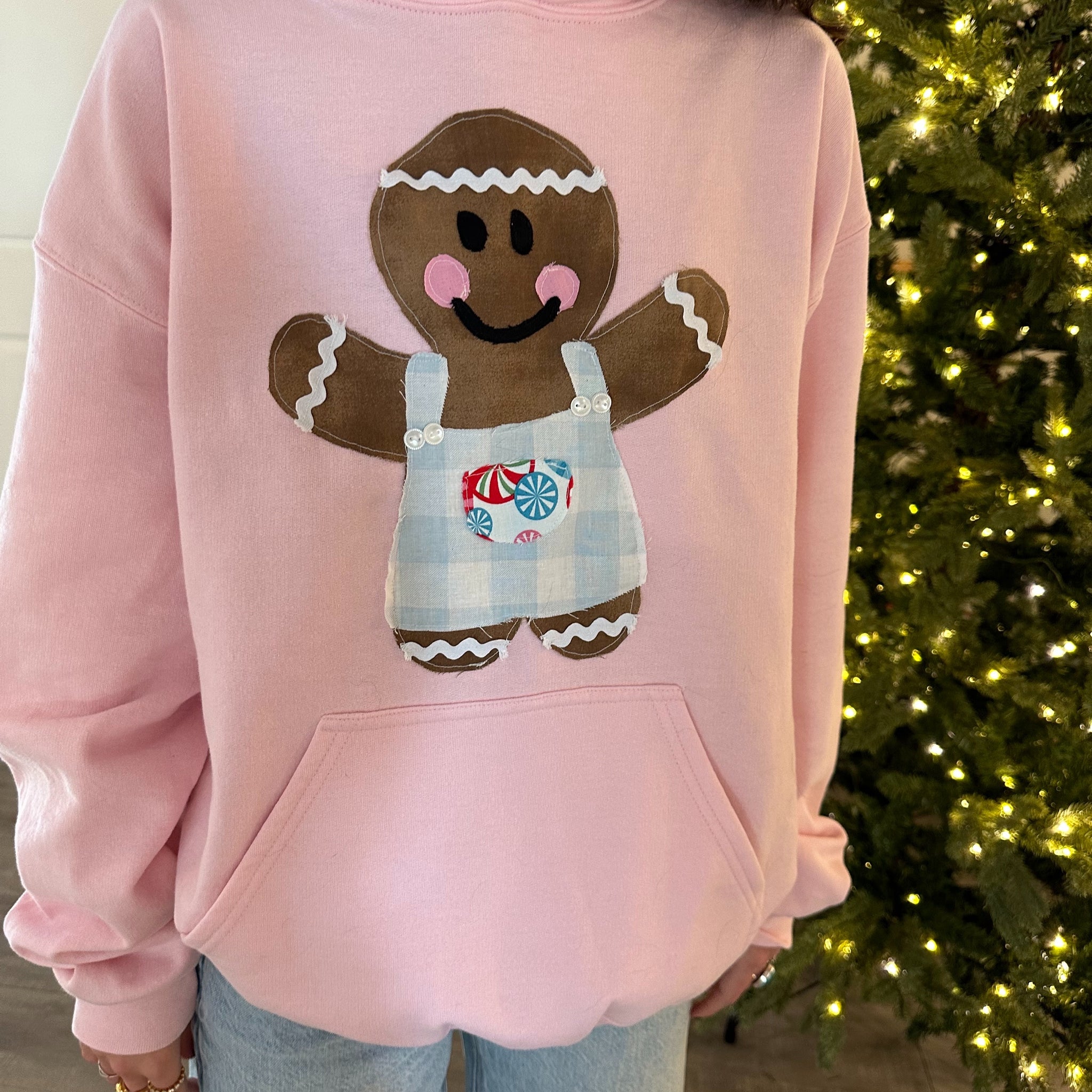 GINGERBREAD MAN PATCHWORK HOODIE