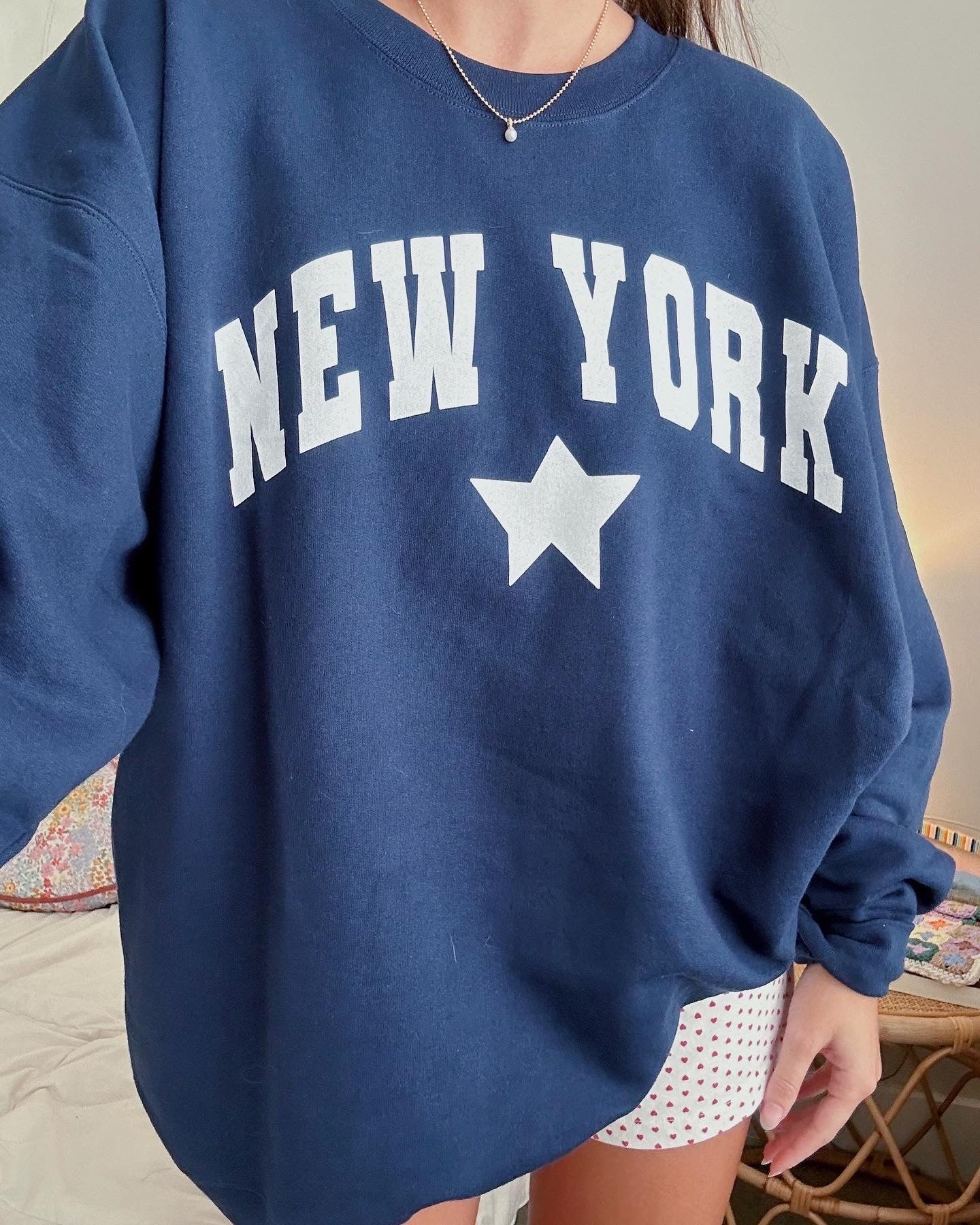 NEW YORK STAR CREWNECK