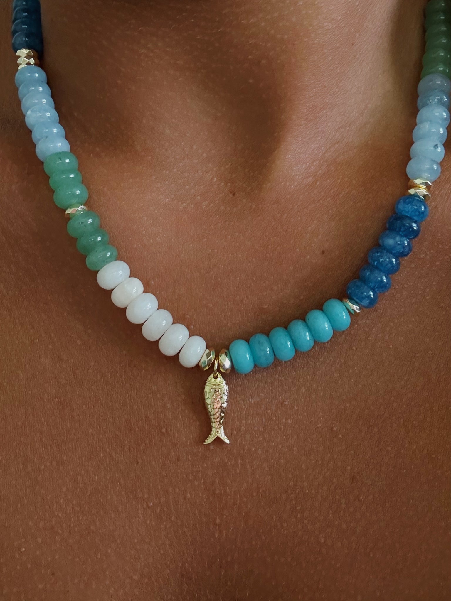 FISH BEADED NECKLACE