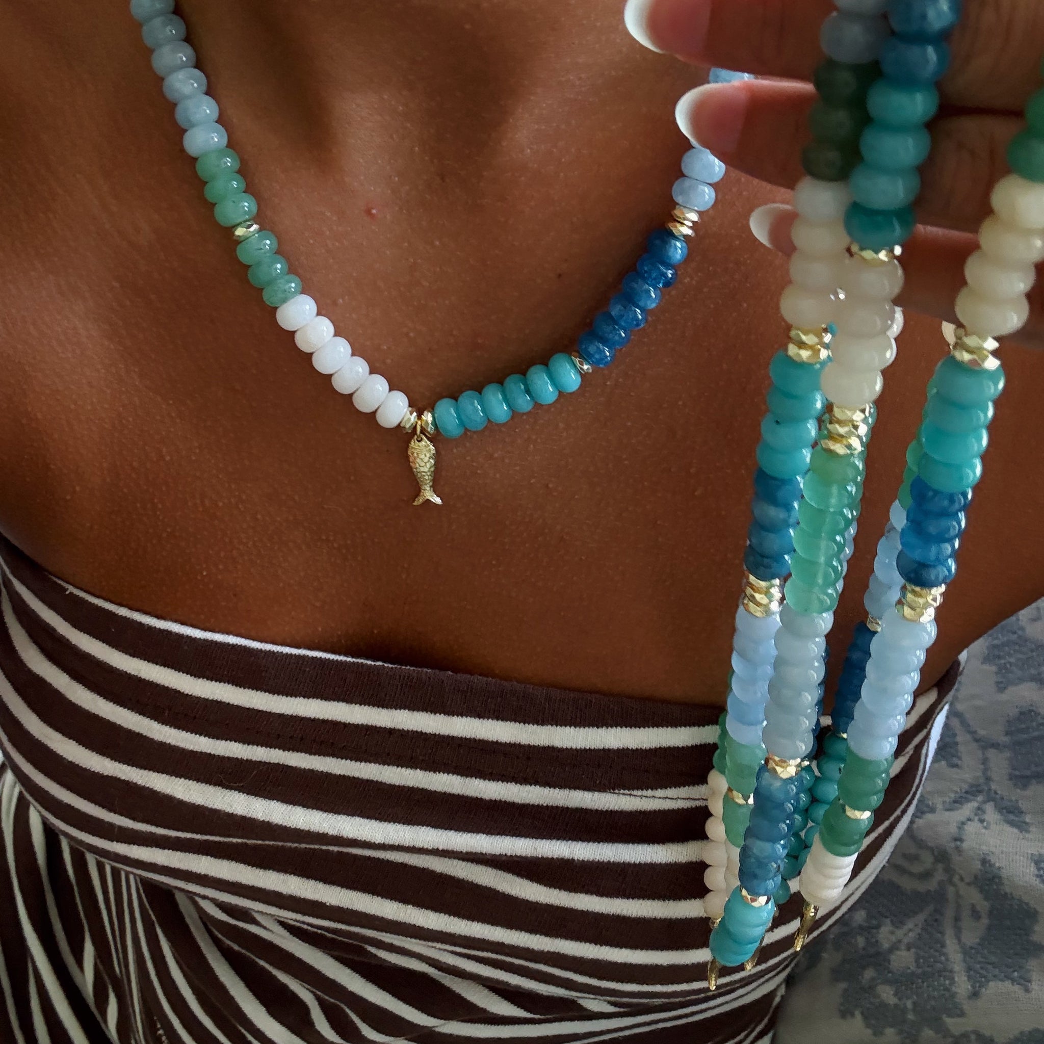 FISH BEADED NECKLACE