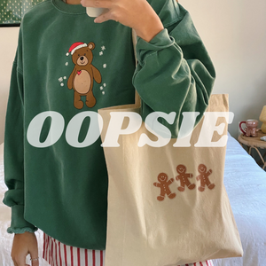 OOPSIE- GINGERBREAD MAN TOTE