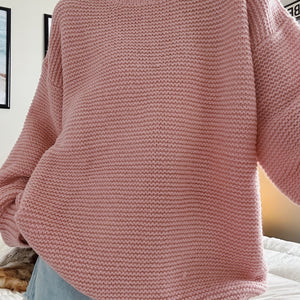 PINK OVERSIZED CHUNKY SWEATER