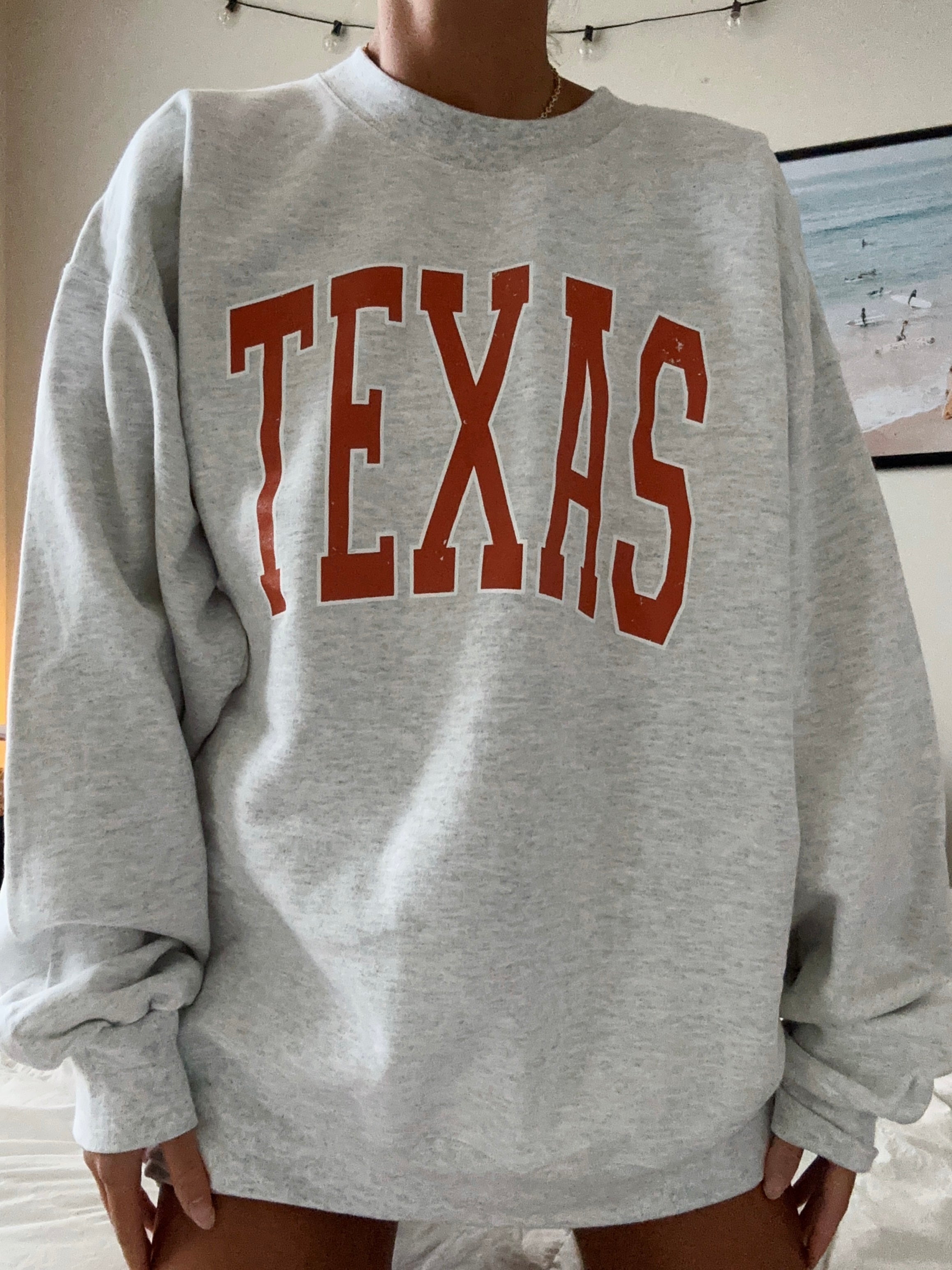 Texas crew shop neck sweatshirt