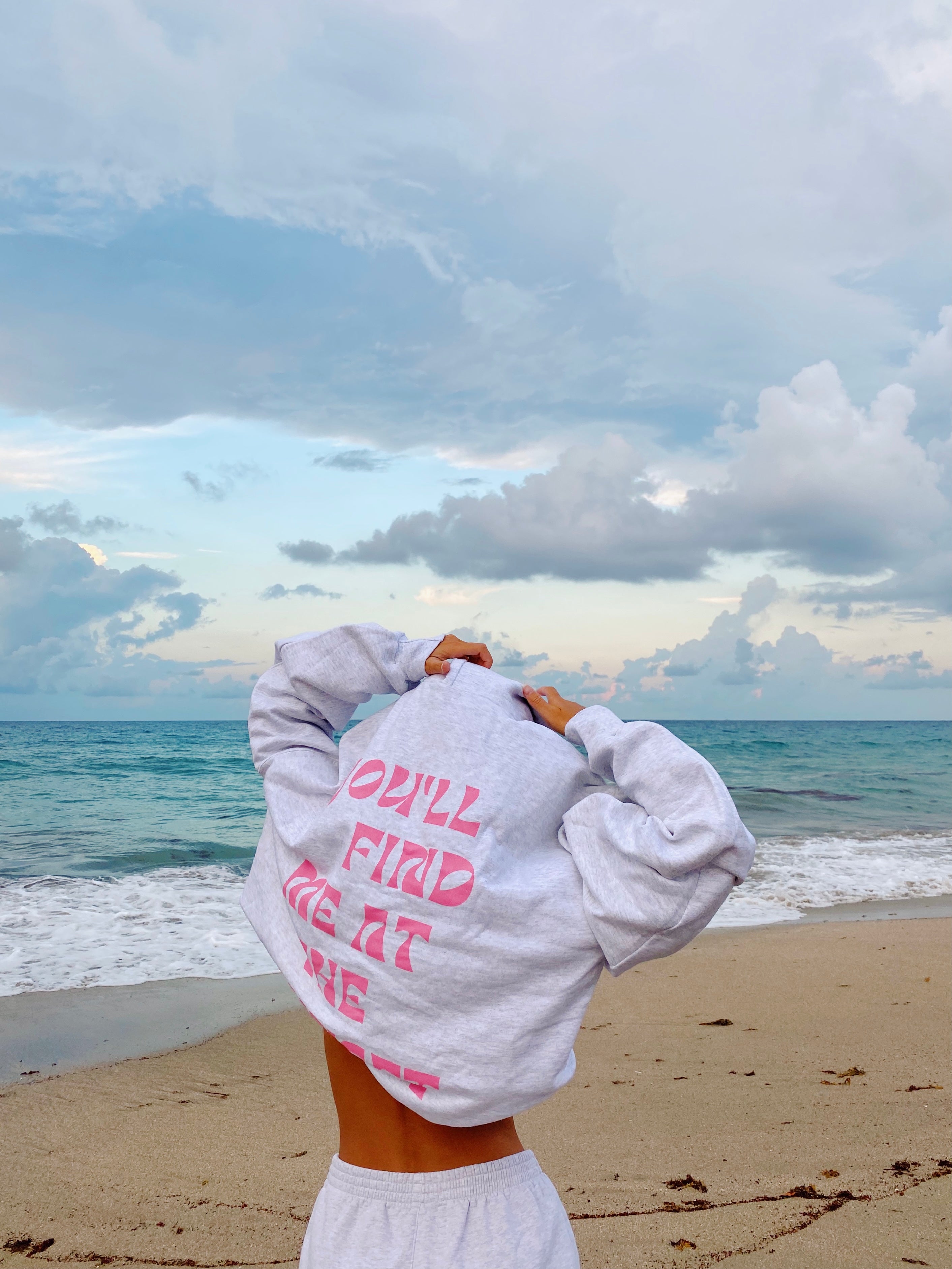 Sandy sunsets pink tie dye online pullover