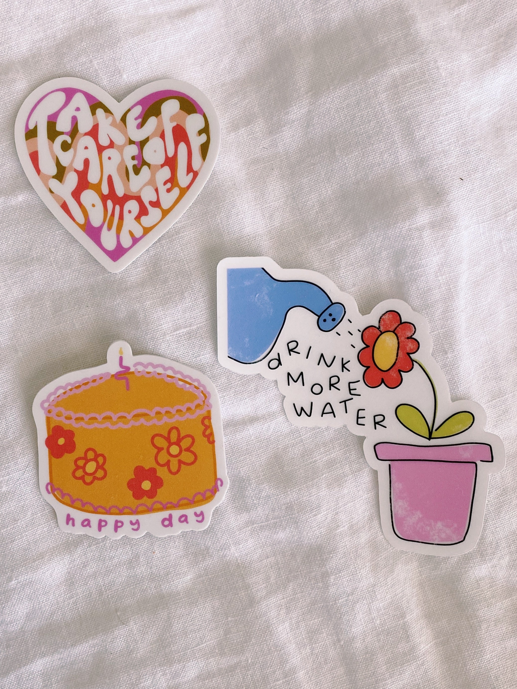 “TAKE CARE OF YOURSELF” STICKER PACK – Olive Lynn