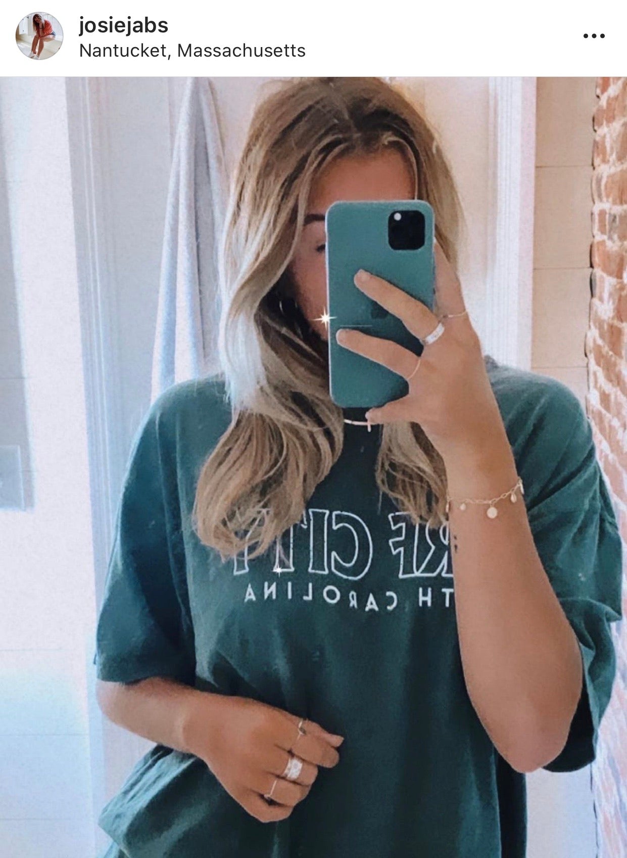 GREEN SURF CITY TEE - Olive Lynn