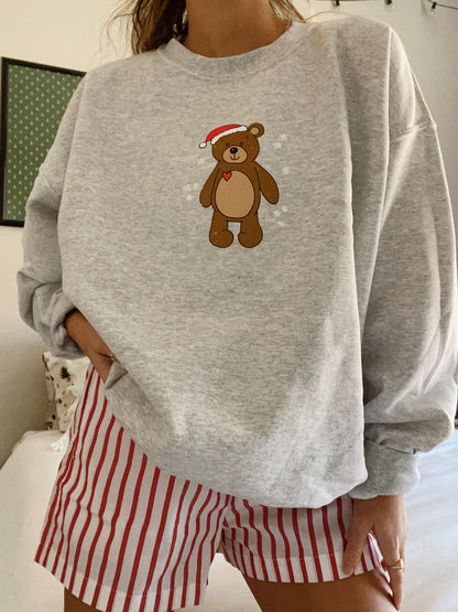 GREY HOLIDAY BEAR CREW